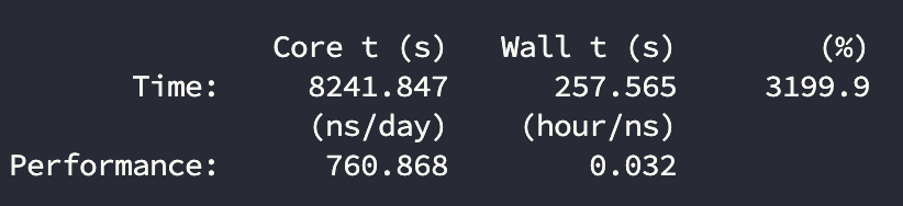 4090-32C-GROMACS测试结果