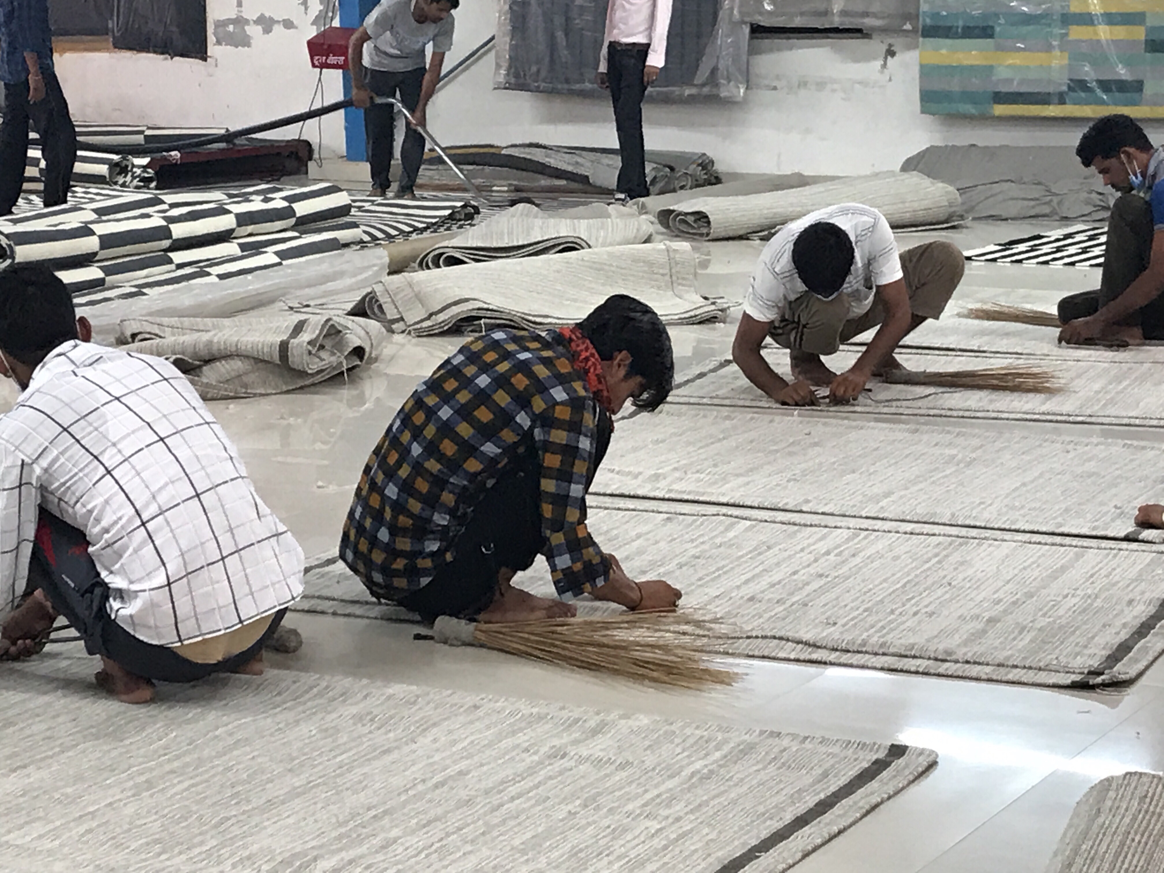 手工羊毛地毯制作工艺