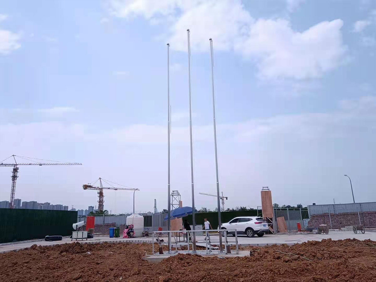 旗杆安装效果展示