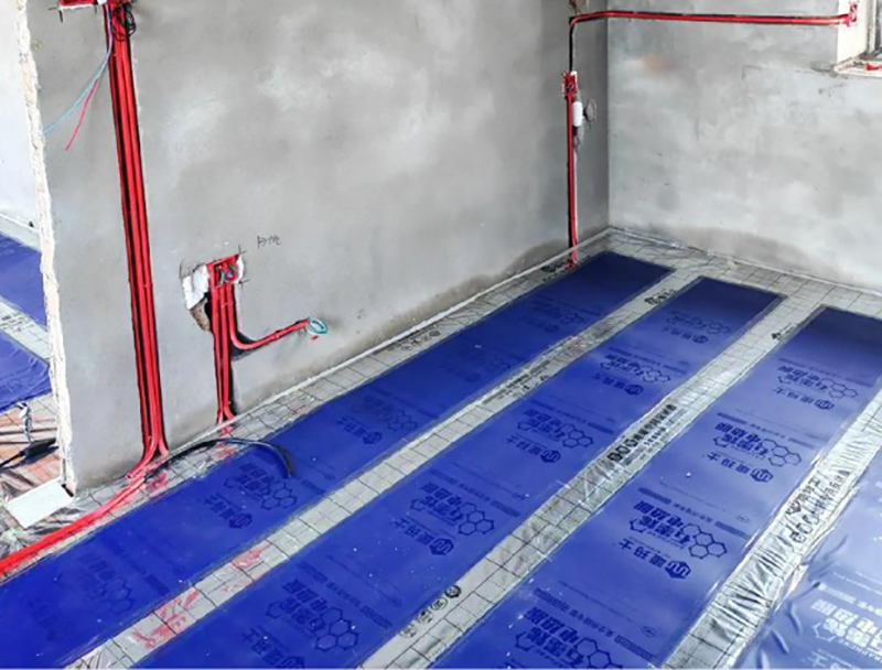 石墨烯供暖安装现场