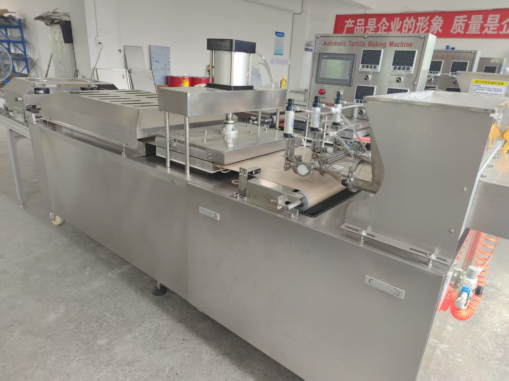 烤鸭饼机生产线