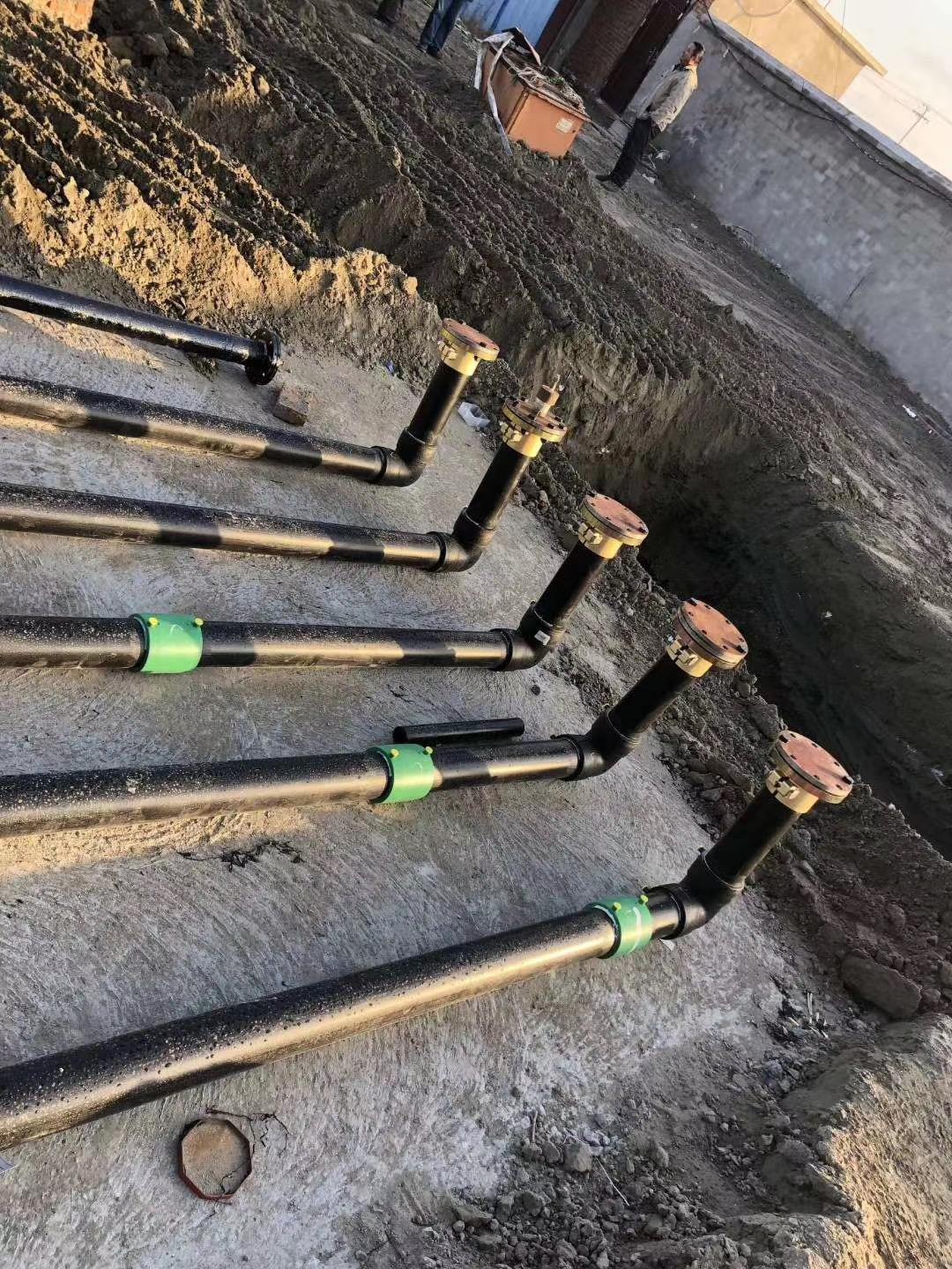 虹吸管安装现场