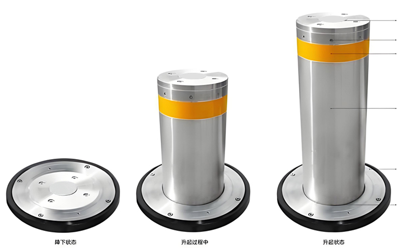 智能升降柱安装示例