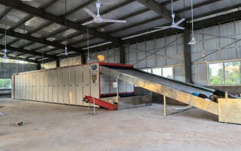 中药材烘干过程