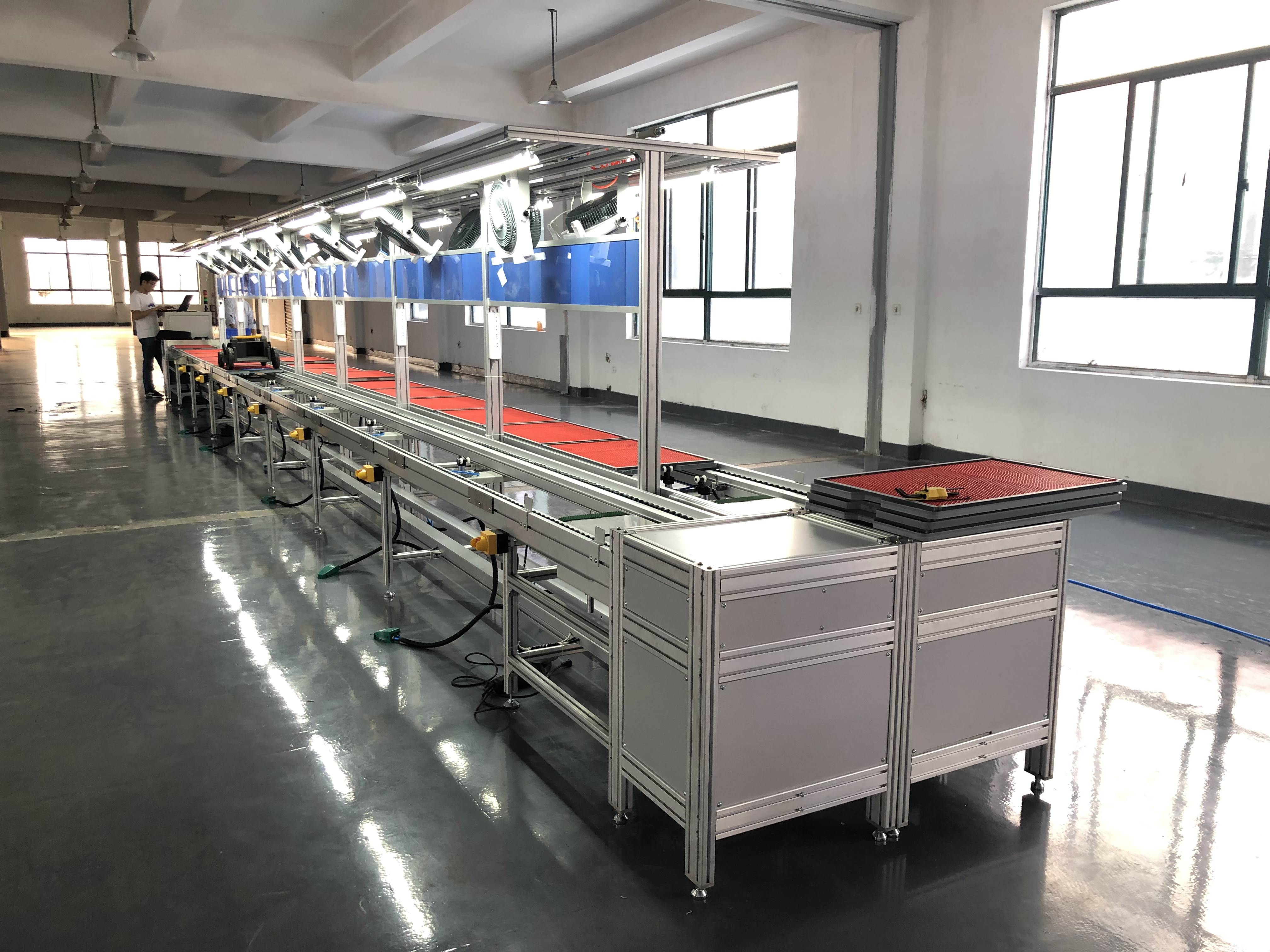 迪泰自动化为某企业设计的智能化装配线