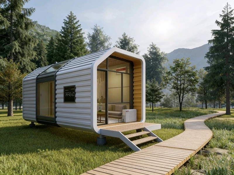 包头市腾飞钢构有限公司集装箱房外观展示