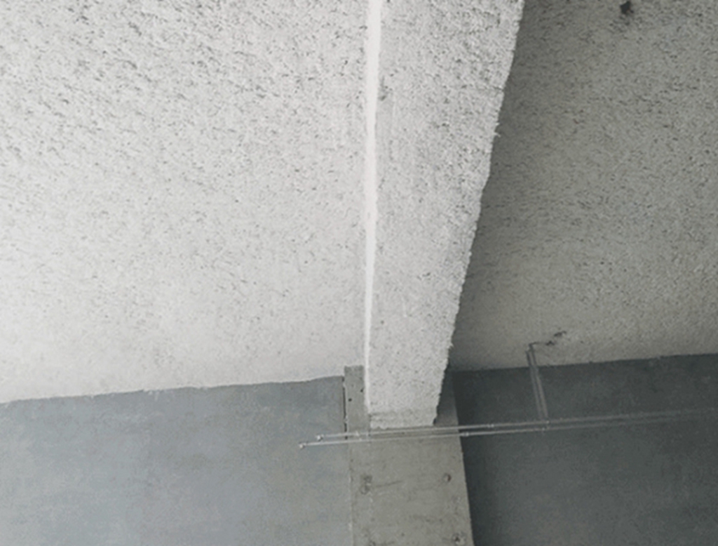 盛梵节能科技无机纤维喷涂施工现场