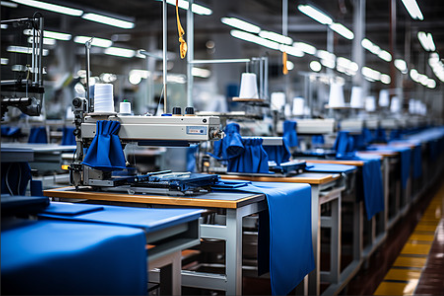 四川金豆服饰有限责任公司生产车间