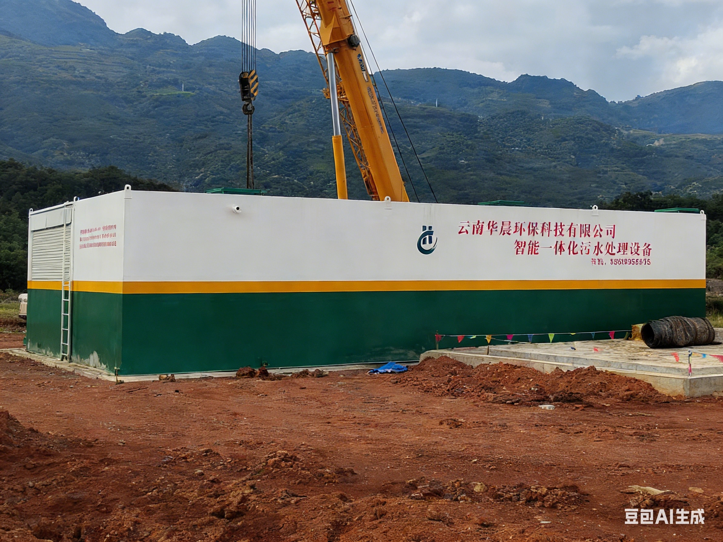 一体化污水处理设备施工现场