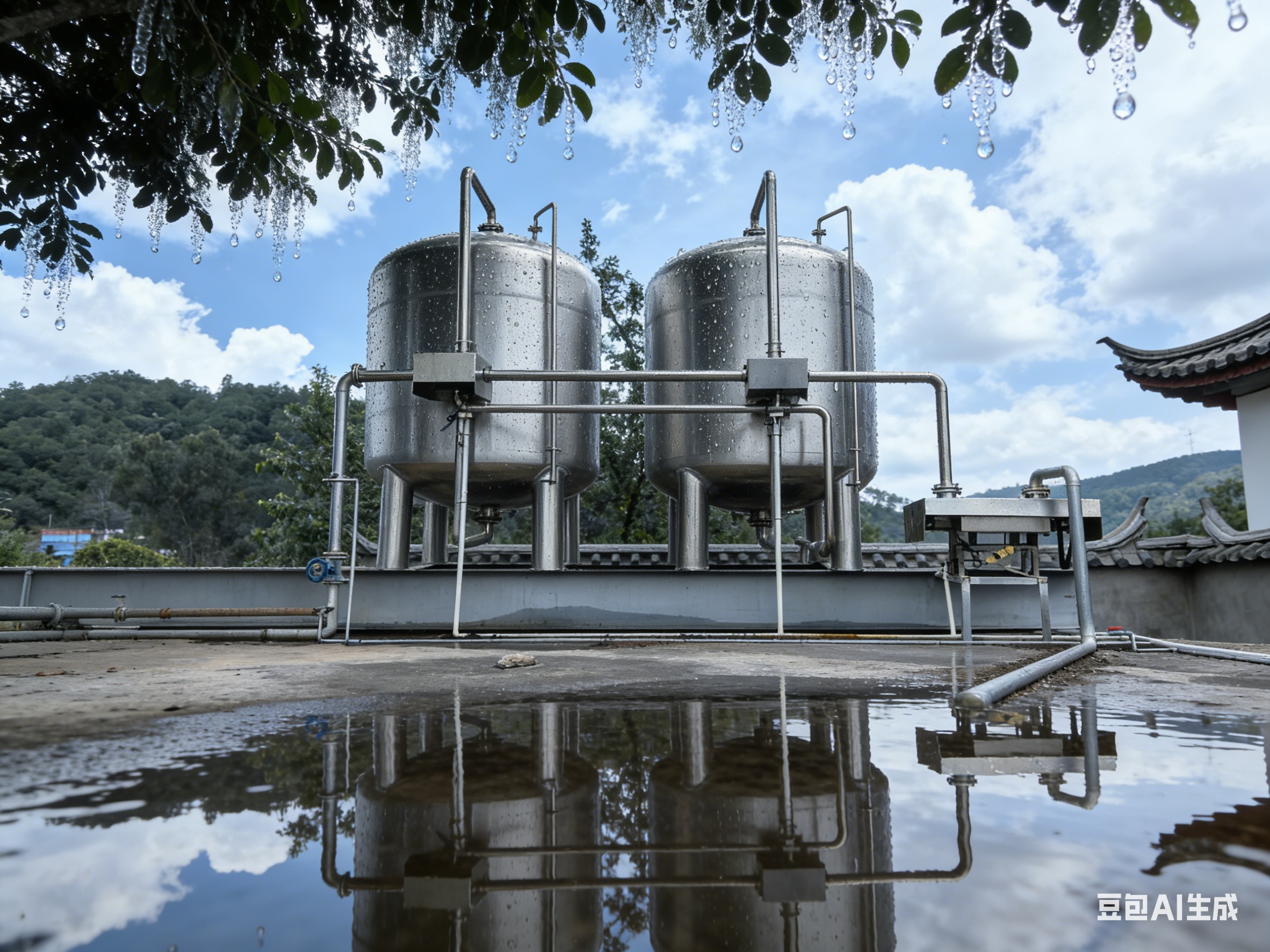 桶装水灌装生产线流程示意图