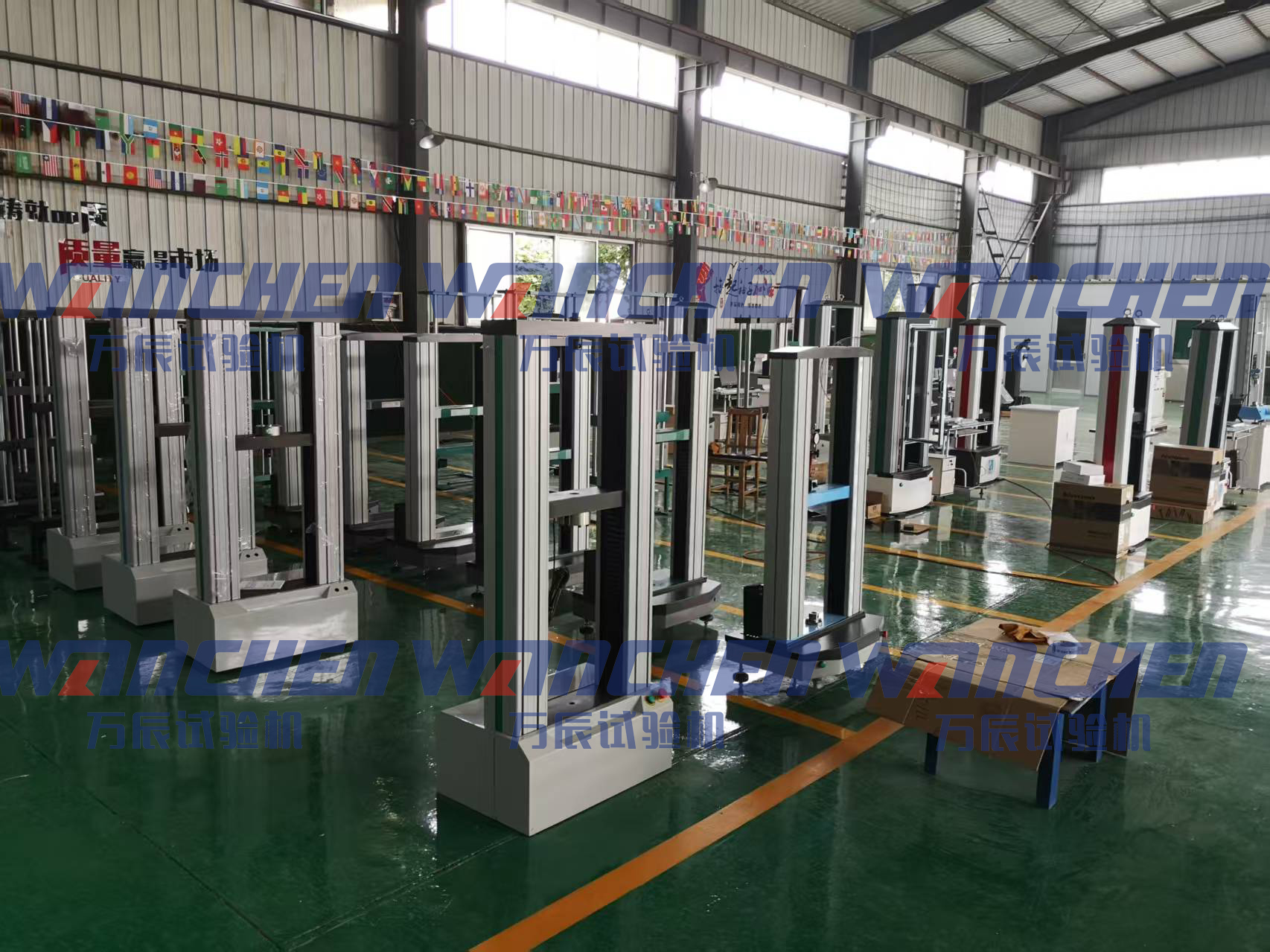 山东万辰试验机车间现场图1-1