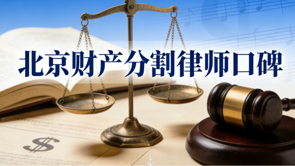 北京财产分割律师口碑2025-2026：专业与性价比双维度解析