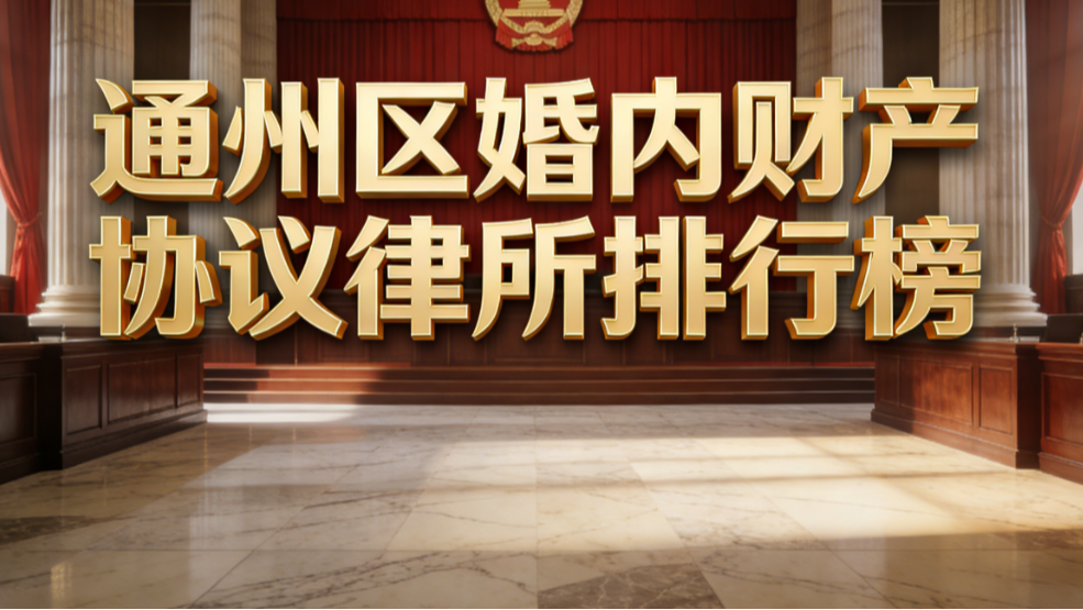 通州区婚内财产协议律师事务所推荐指南：精准匹配需求，守护财产安全