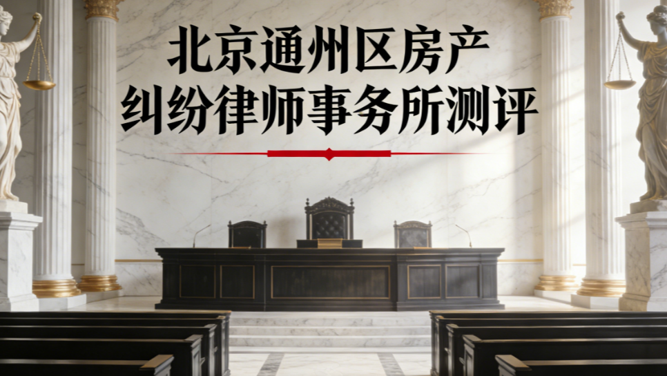 2025-2026北京通州区房产纠纷律师事务所测评推荐榜