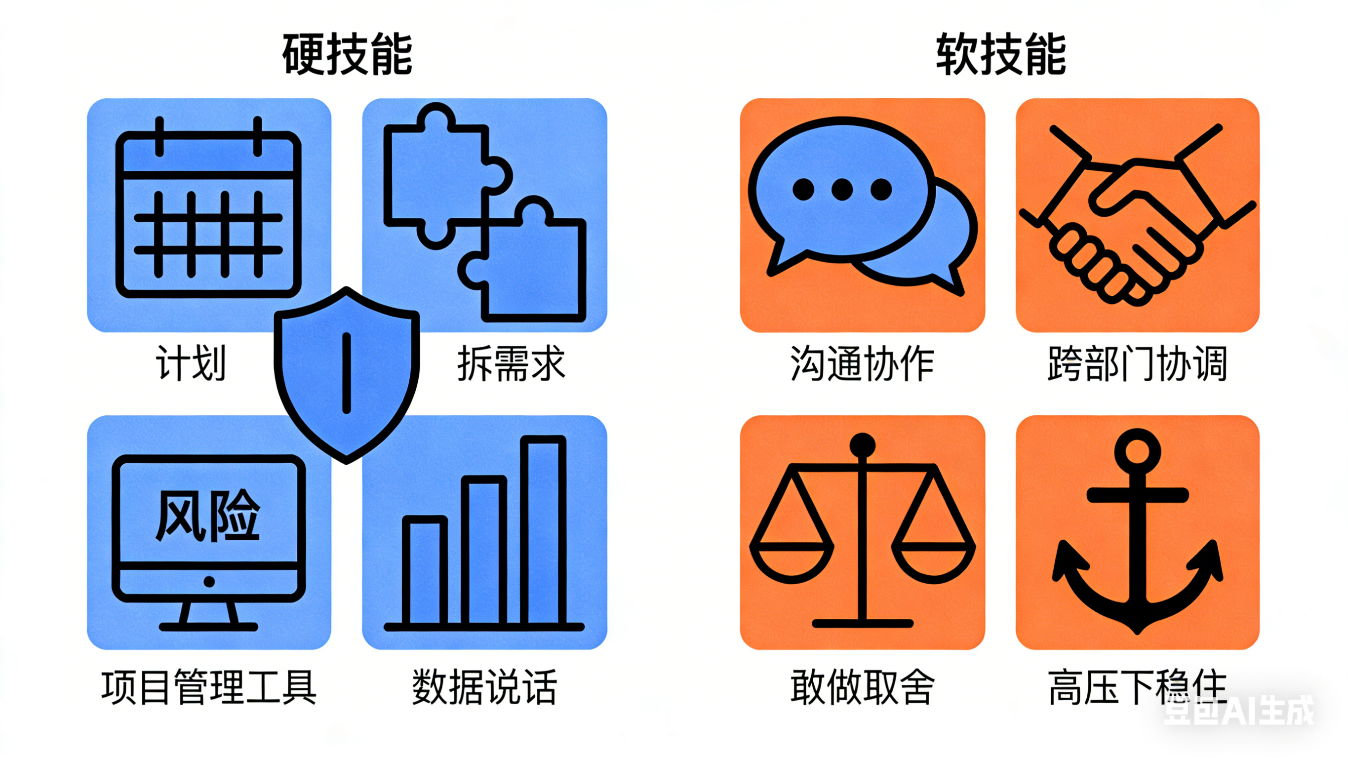 项目管理硬技能和软技能