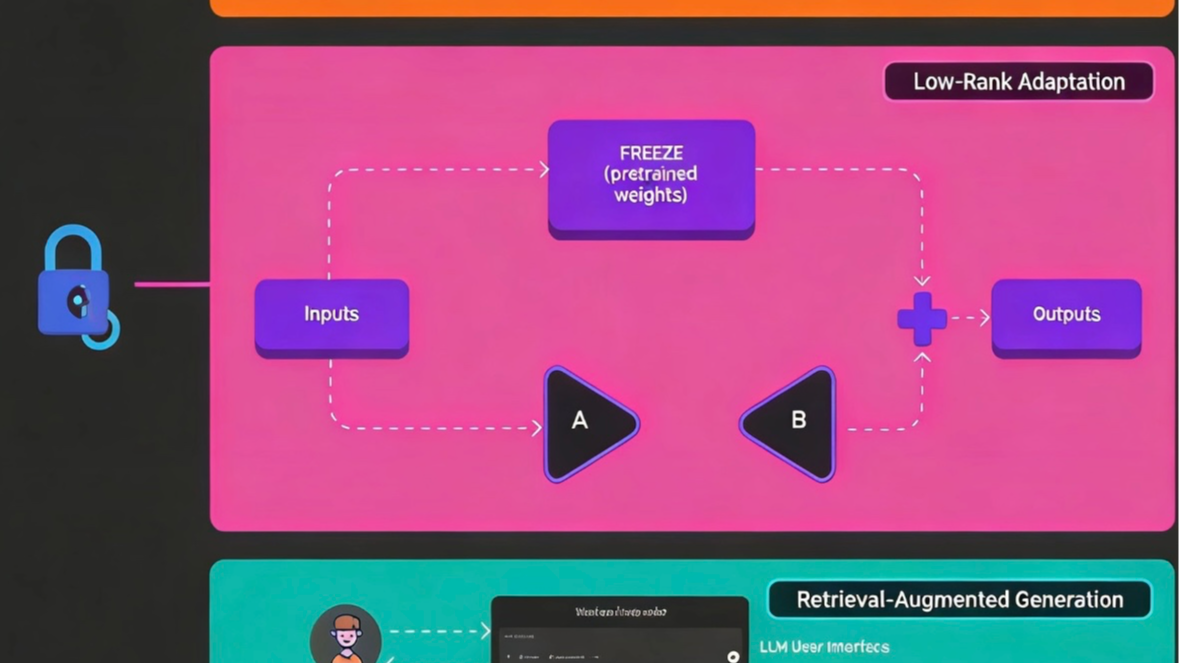 全参、LoRA、RAG：3张图看懂你的AI项目该选哪种方案