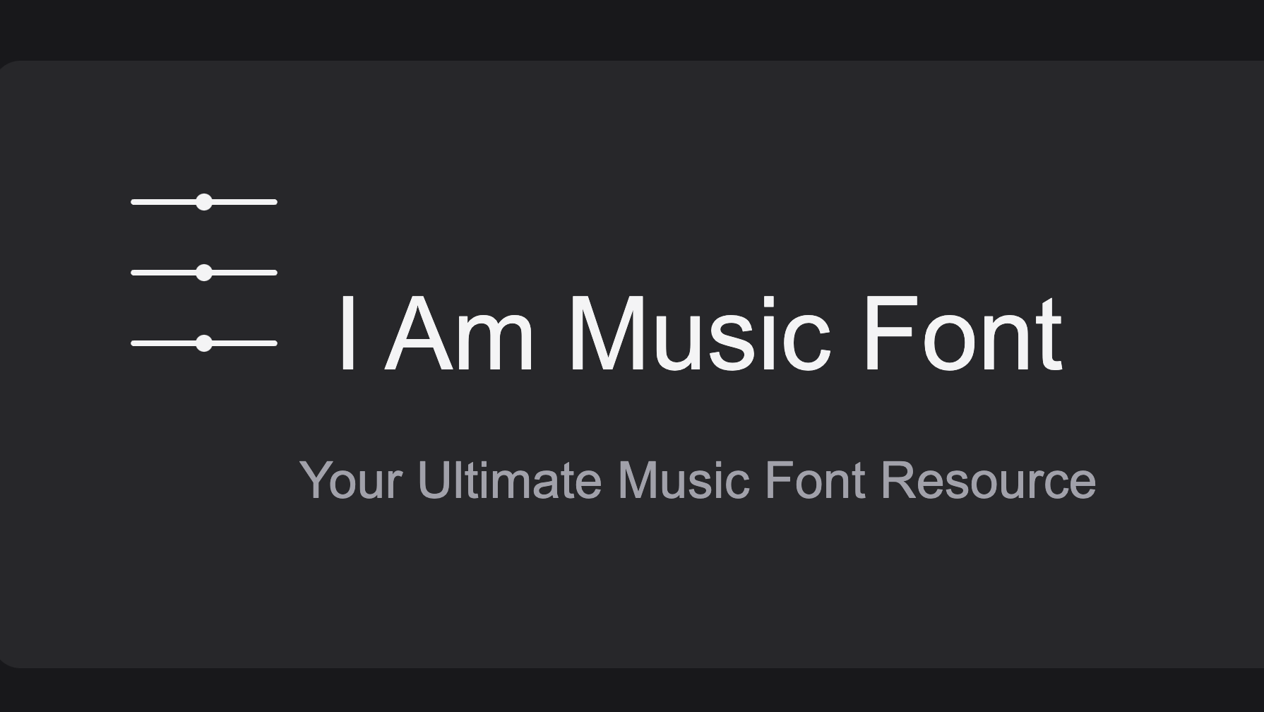 "IAmMusicFont.com"：将音乐变成视觉