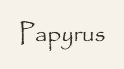 Papyrus 字体介绍