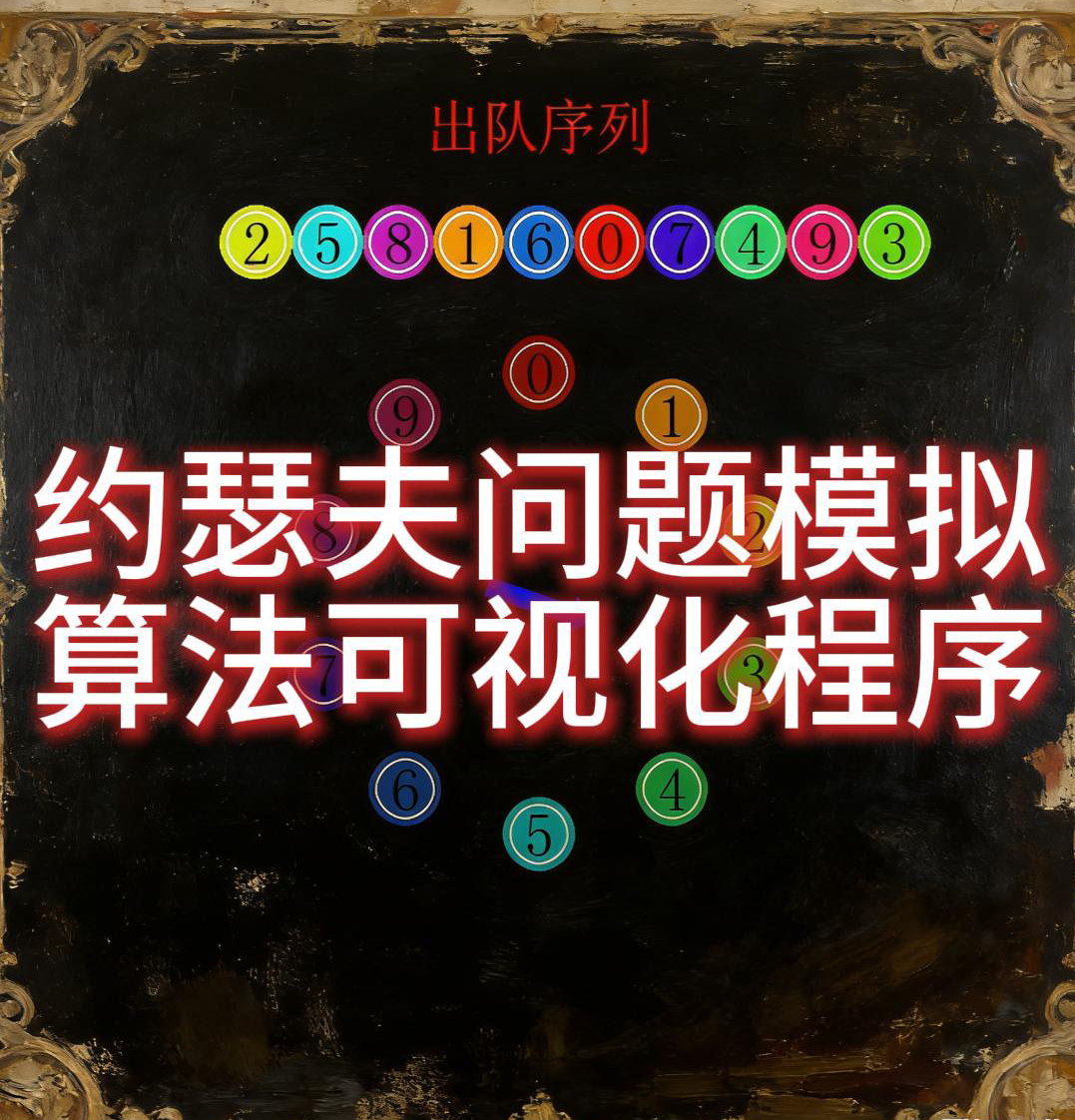 约瑟夫问题模拟算法可视化程