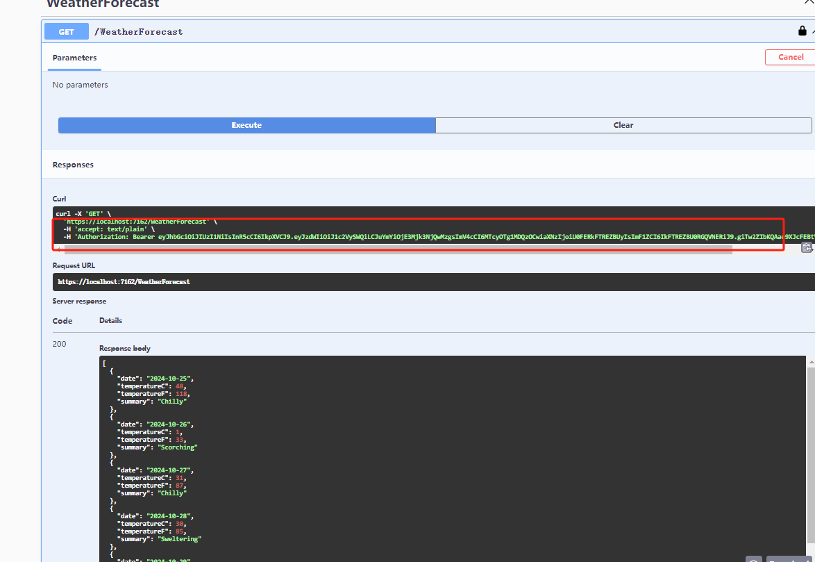 .net7.0  WebApi 添加 JWT 验证