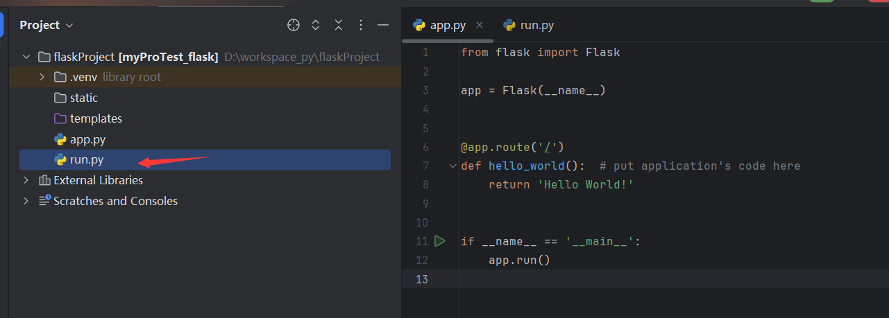 Pycharm 设置 flask 监听端口