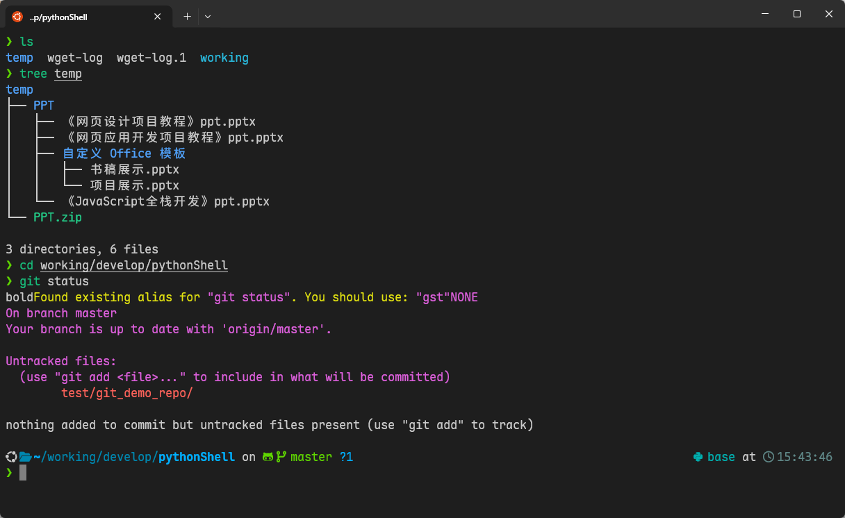 图 8:powerlevel10k 主题的配置效果