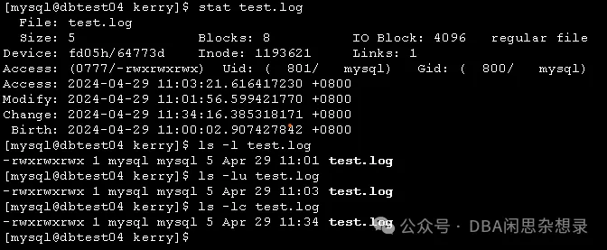 Linux中atime,ctime与mtime的细节疑问总结