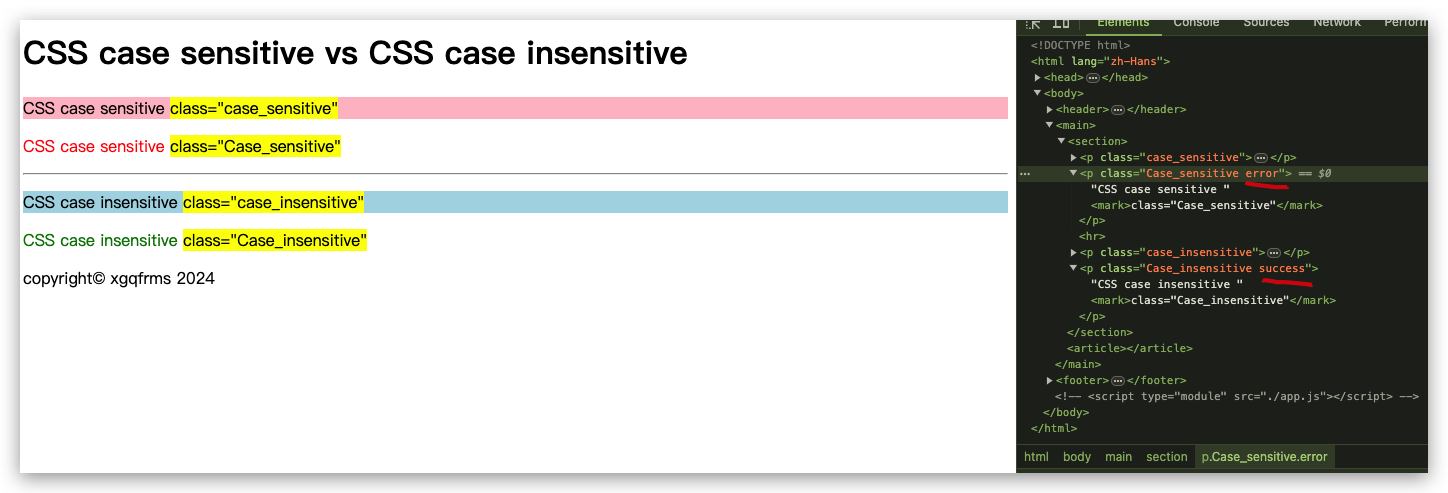 CSS Case Insensitive Attribute Selector All In One