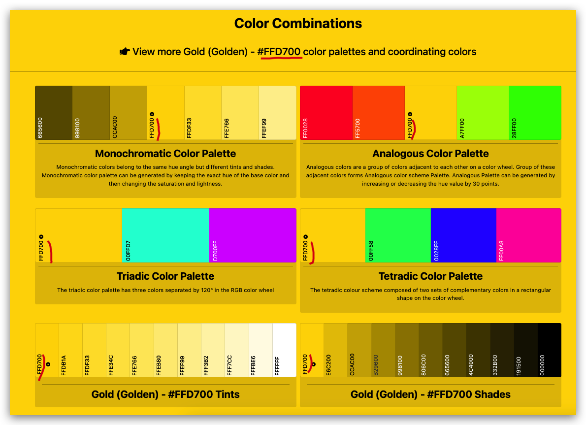 How to create the Gold gold using RGB color values All In One