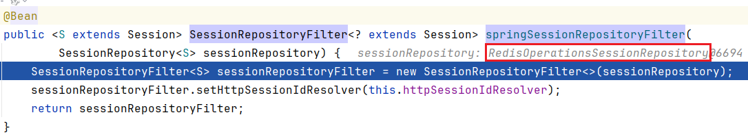 springSessionRepositoryFilter 参数