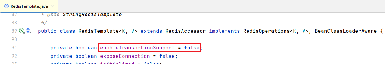 enableTransactionSupport默认值false