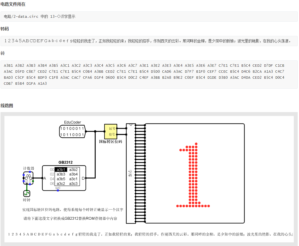 Logisim-013-◇汉字显示