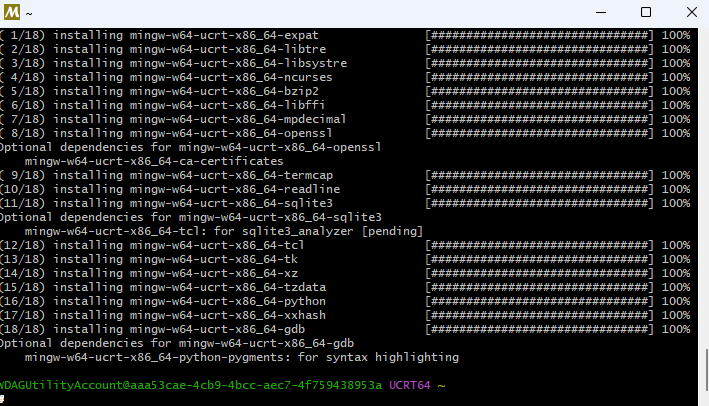 gdb 安装完成