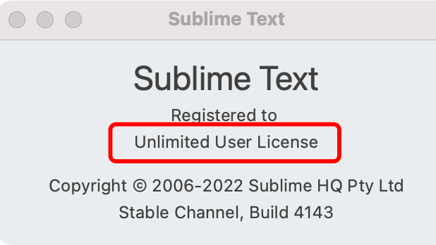 Sublime Text 4 激活教程（Mac)