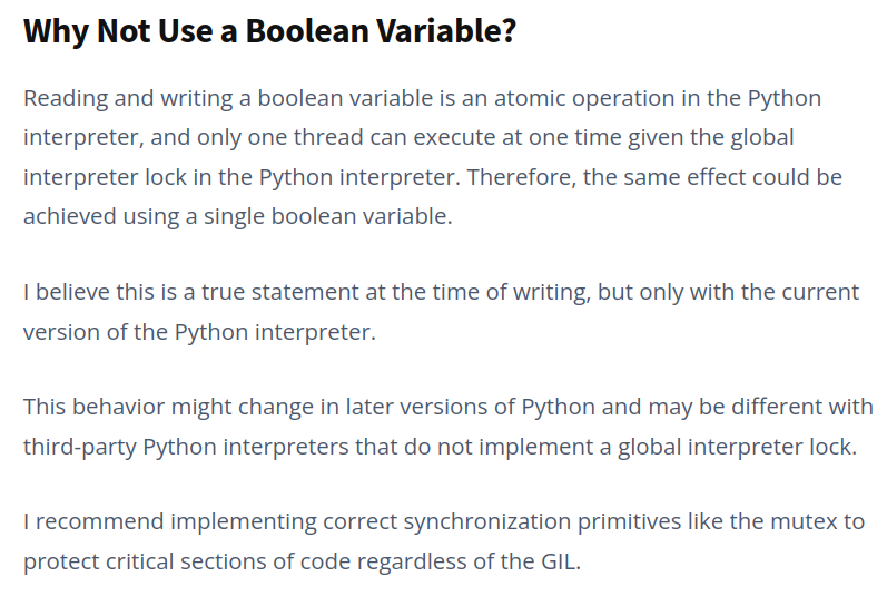 FAQ about Python threading.Lock()