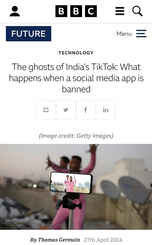 印度封禁 TikTok 启示录：TikTok 被禁后，它代表的文化价值也随之消失