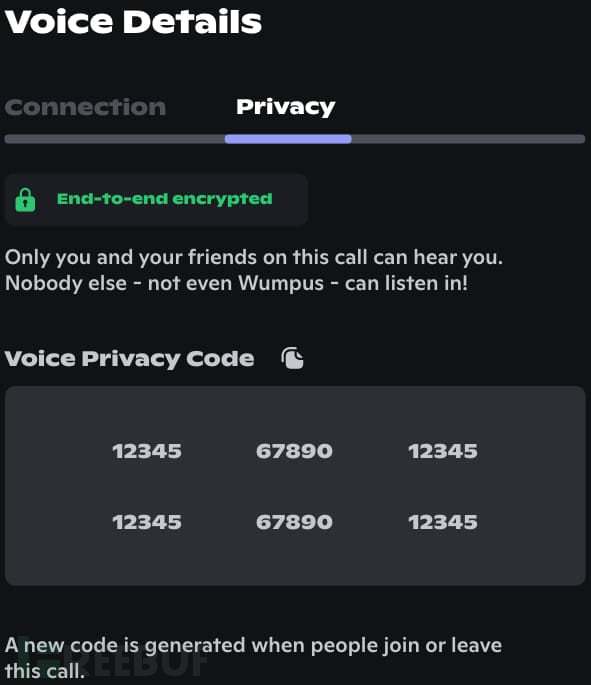 Screen with Voice Privacy Codes