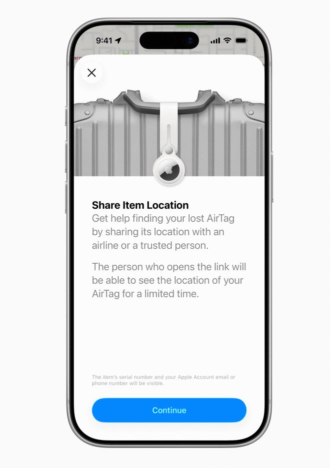 苹果发布全新 AirTag：覆盖范围更广，可查找性提升