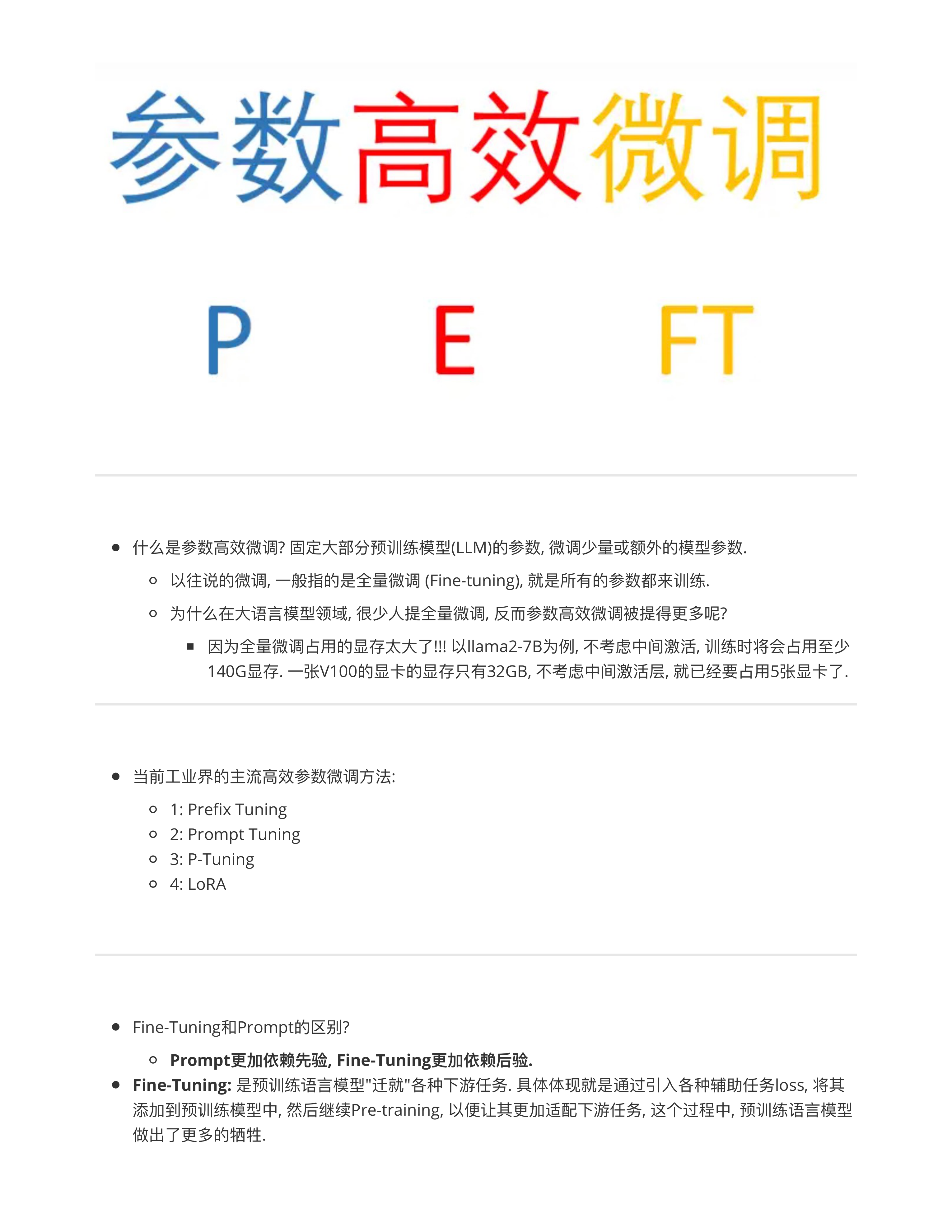 LLM微调技术原理